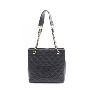 CHANEL Matelasse PST Tote Bag in Calfskin Leather, Women's, Black